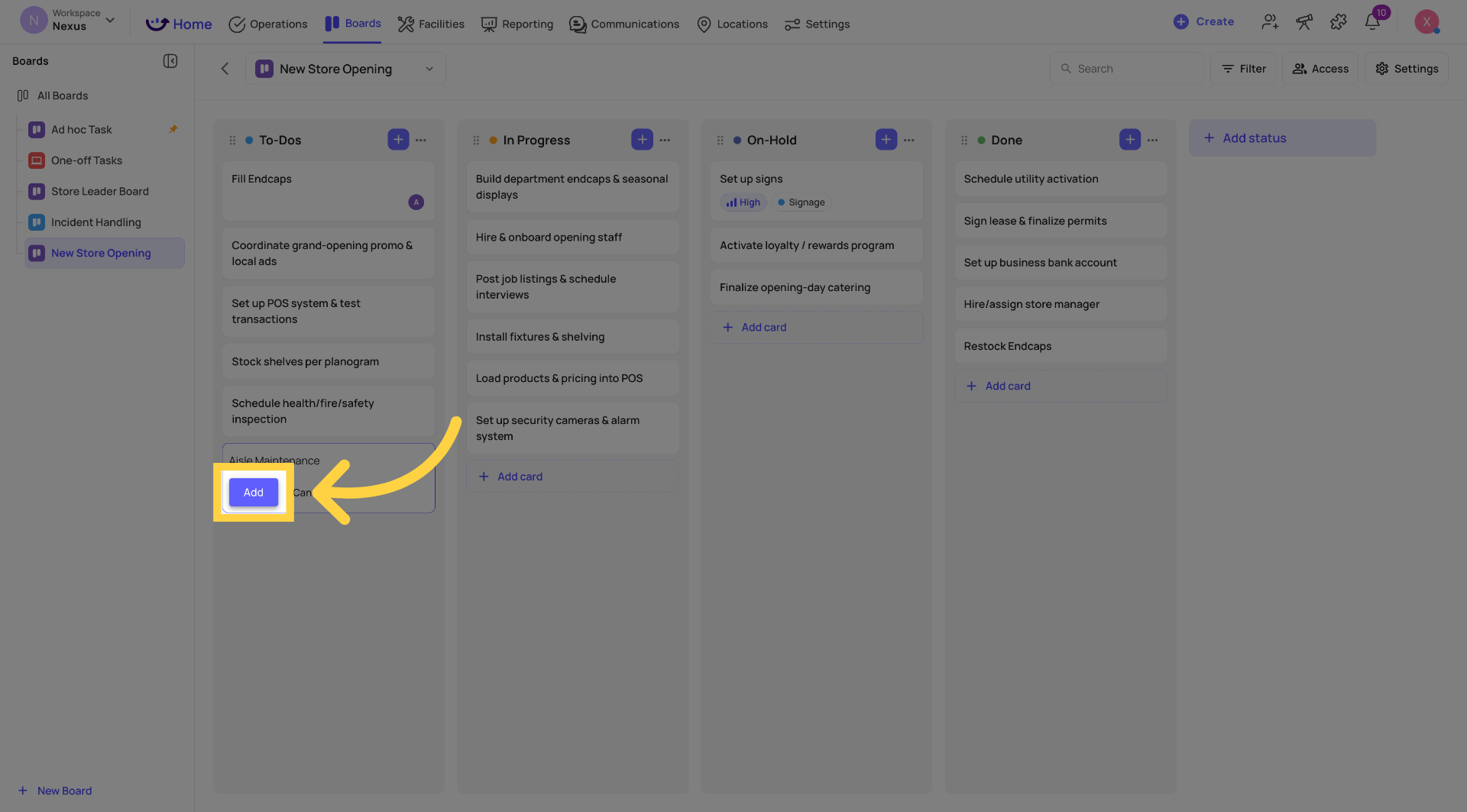 Confirm Task Addition