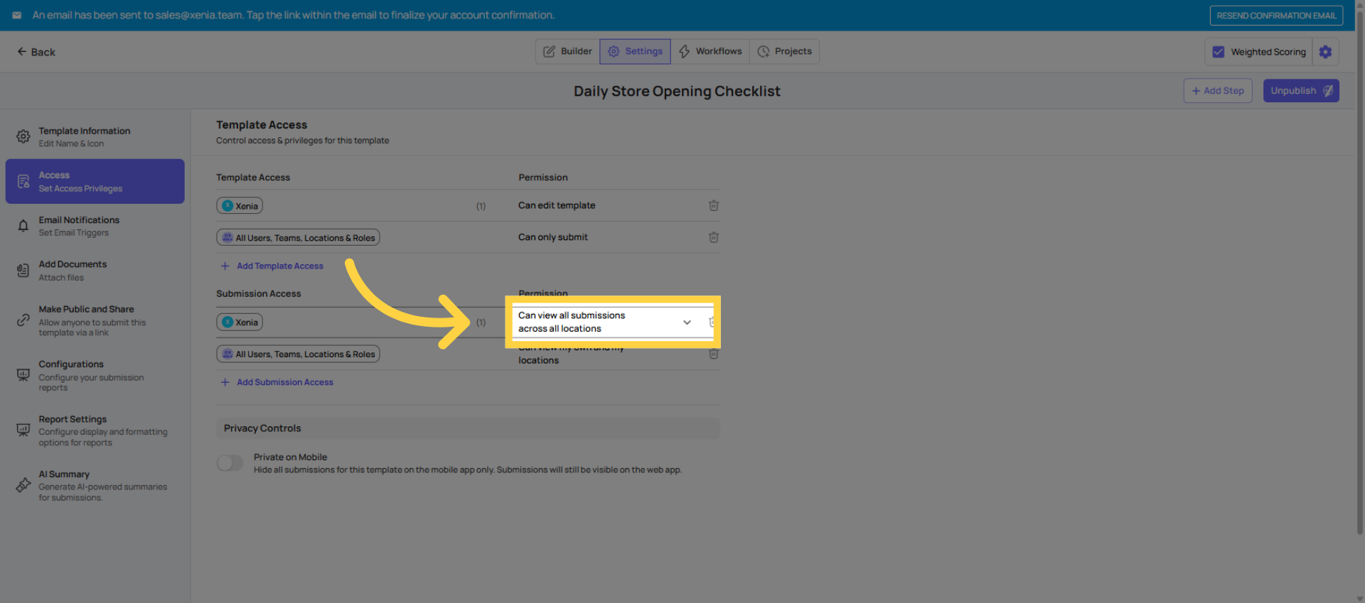 Enable All Submissions View