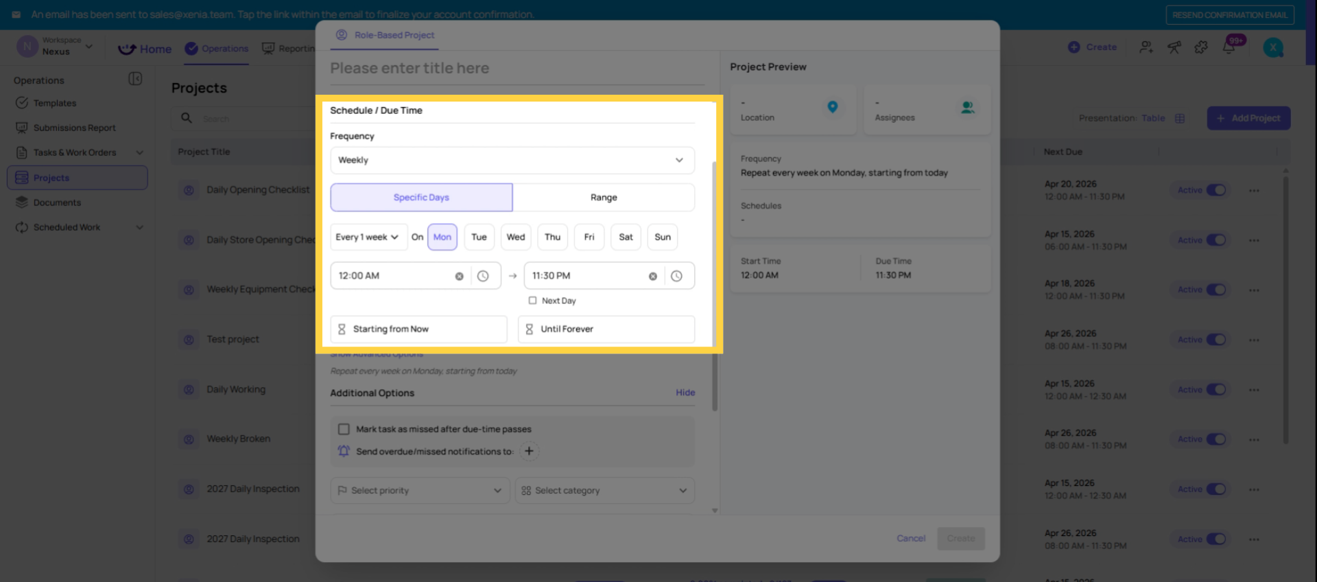 Match Cadence to Task Frequency