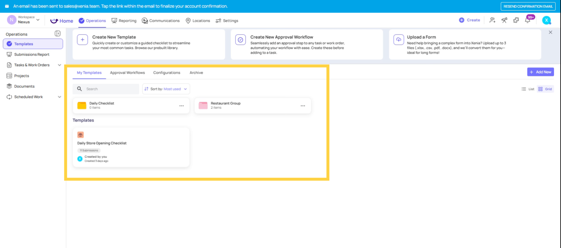 View Templates As Filing Cabinet