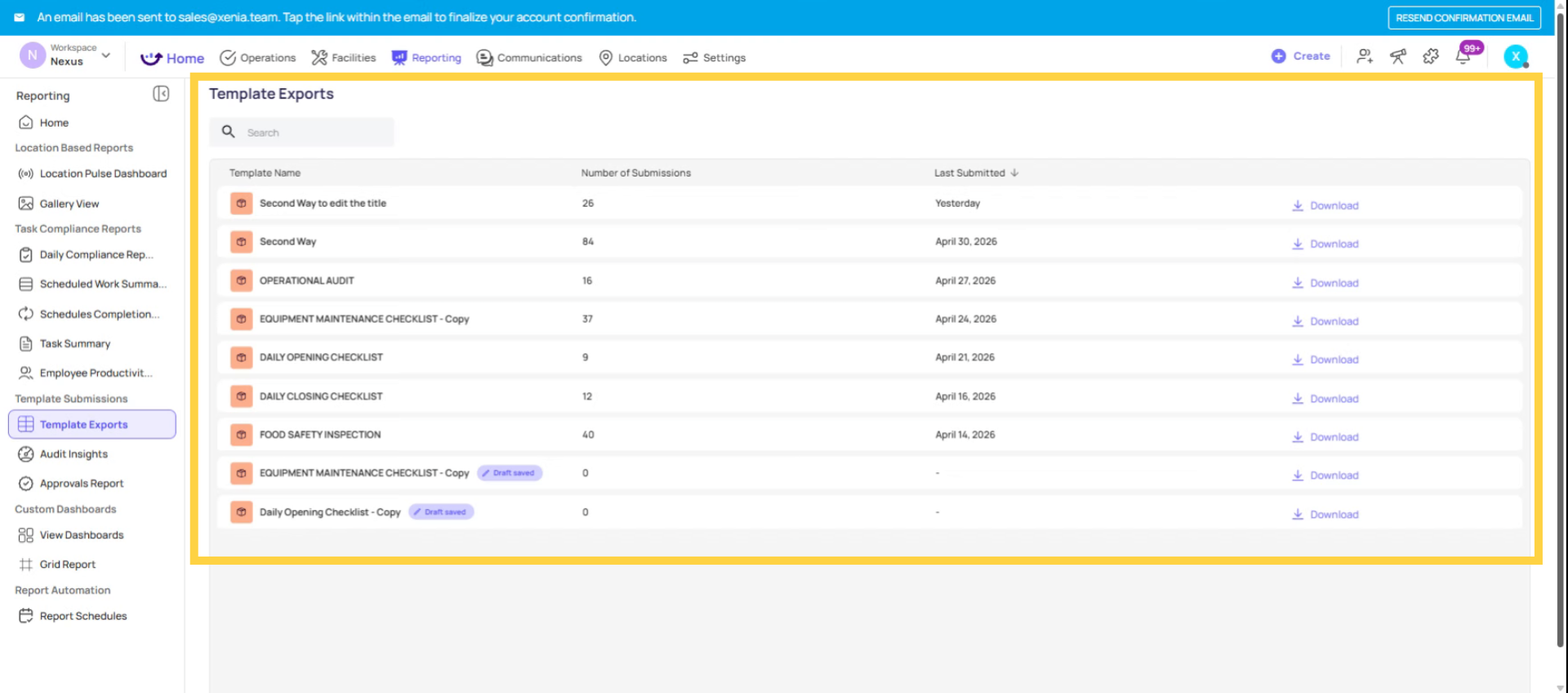 Understand Checklist Export Overview
