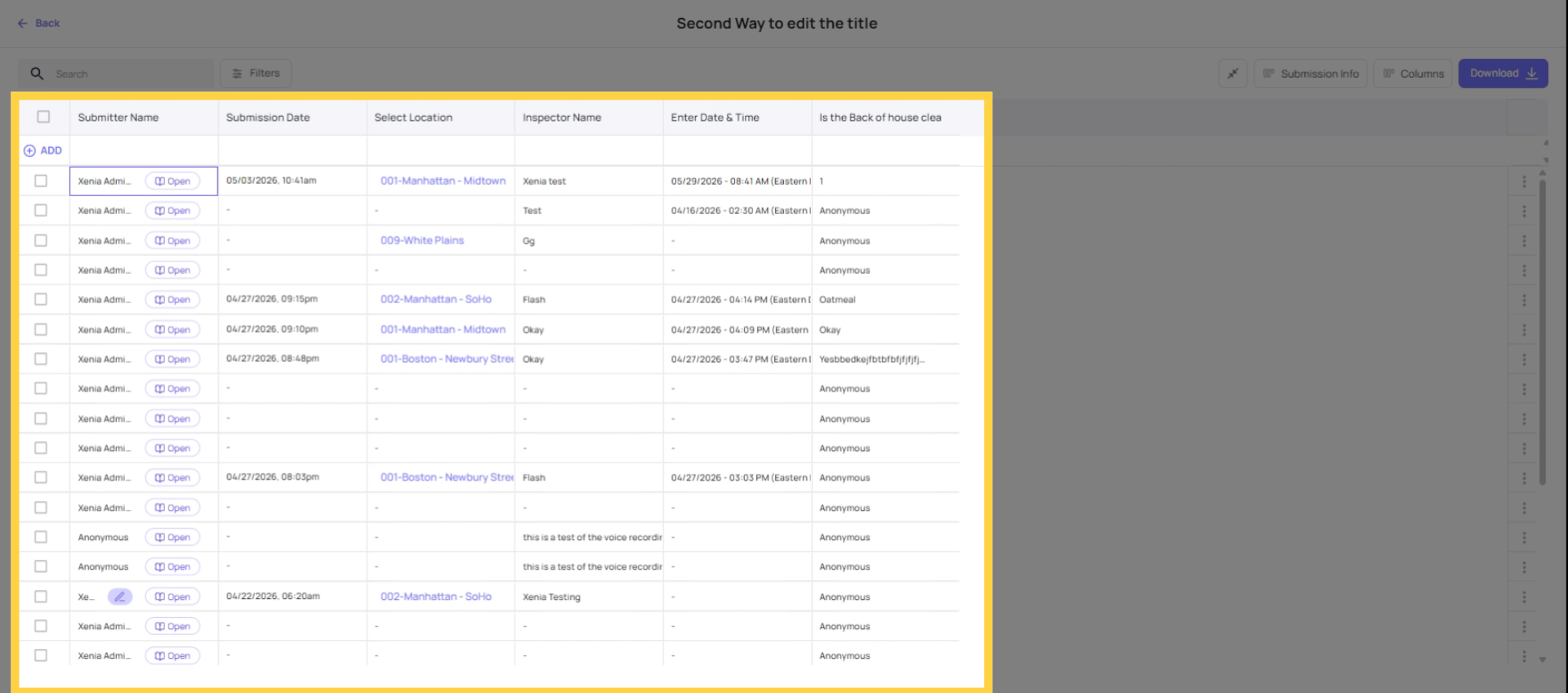 Examine Response Data Details