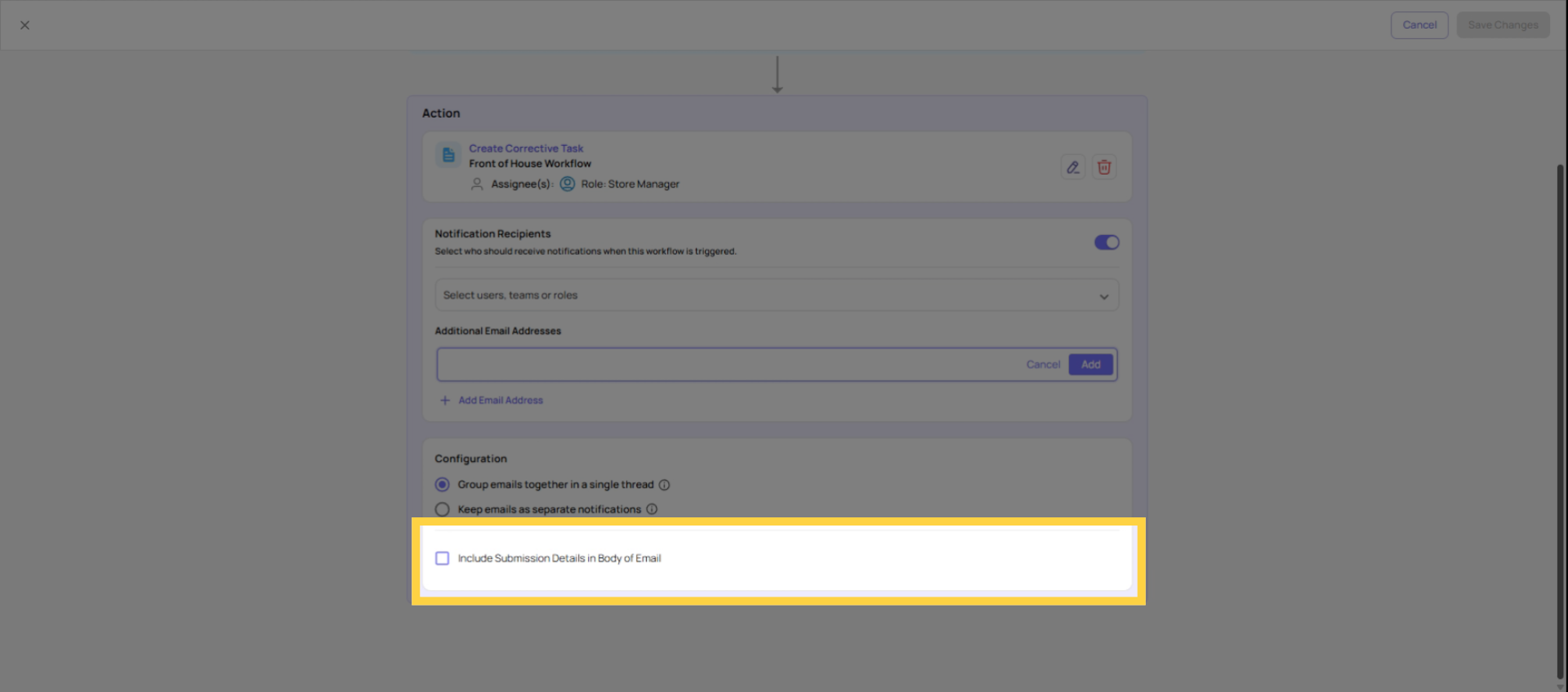 Include Submission Details In Emails