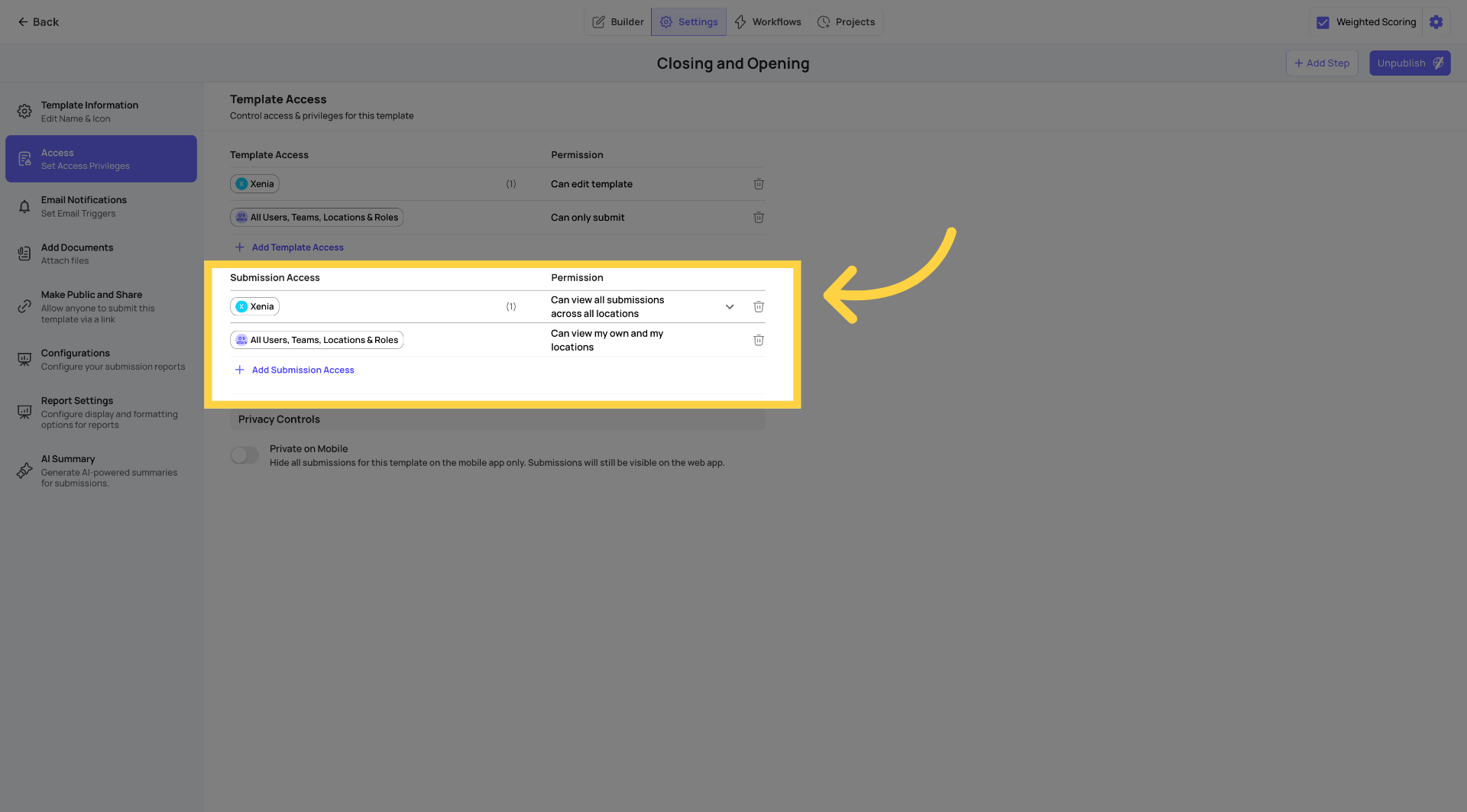 Enable Viewing All Submissions