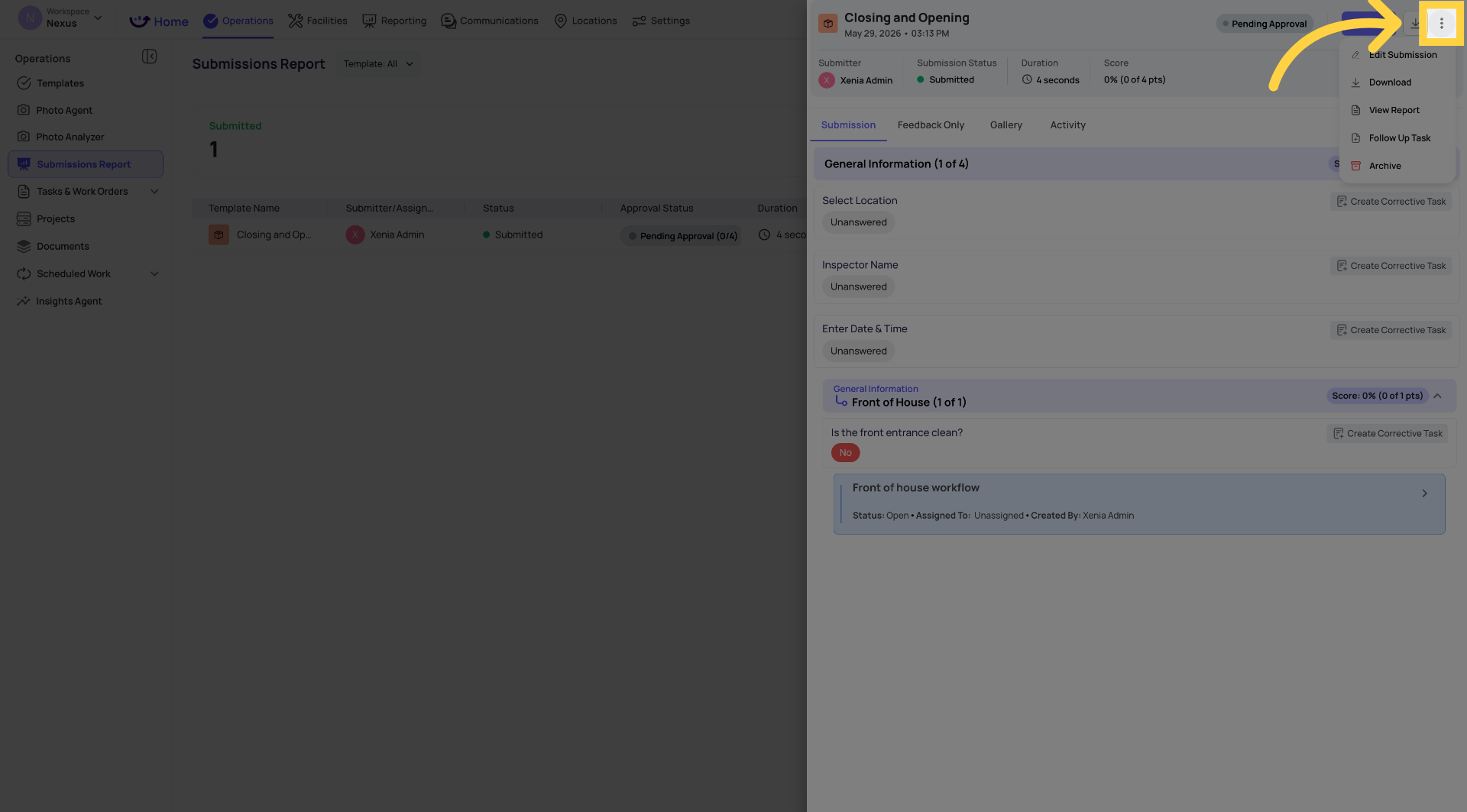Access Submission Options