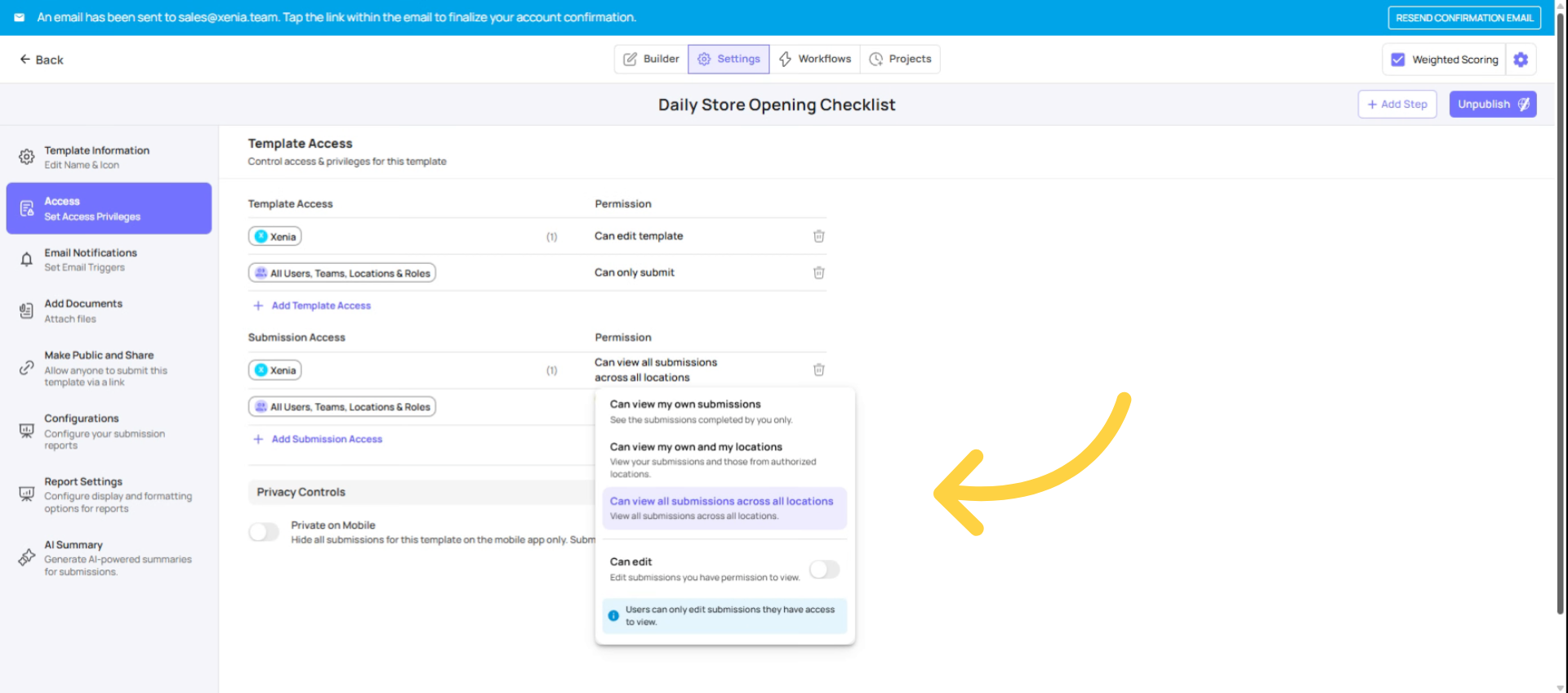 Explain Submission Visibility Tiers
