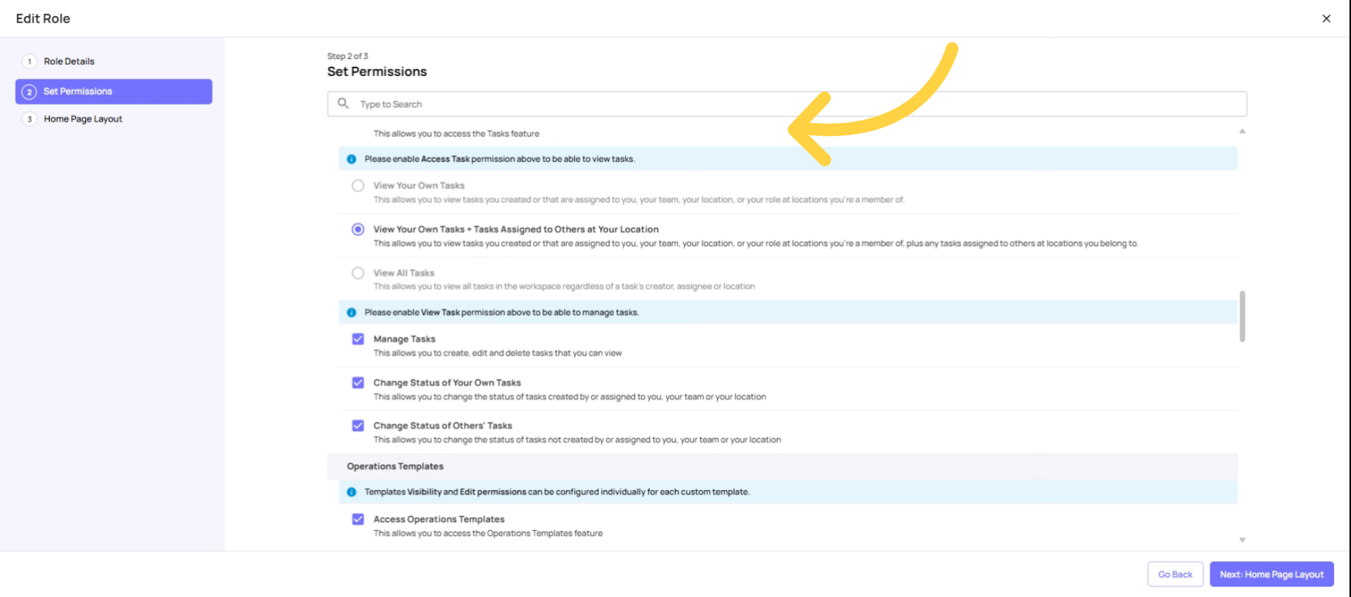 Configure Role Permissions