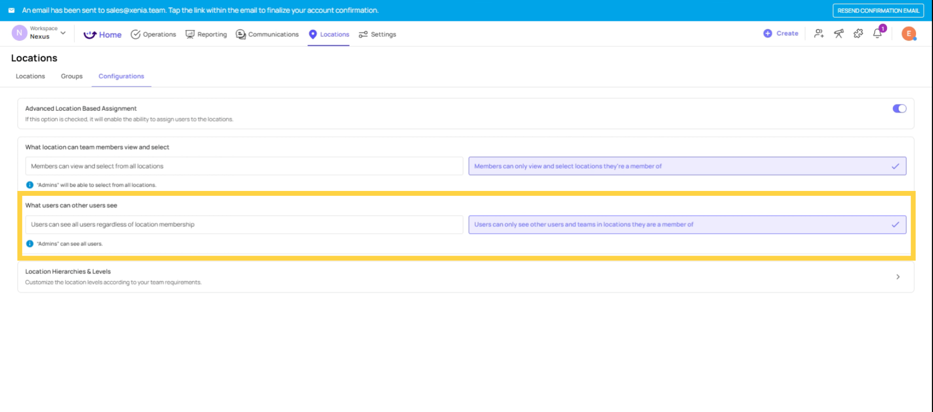 Restrict Assignments By Location