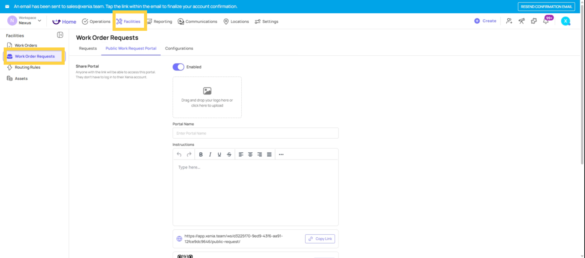 Access Public Work Request Portal