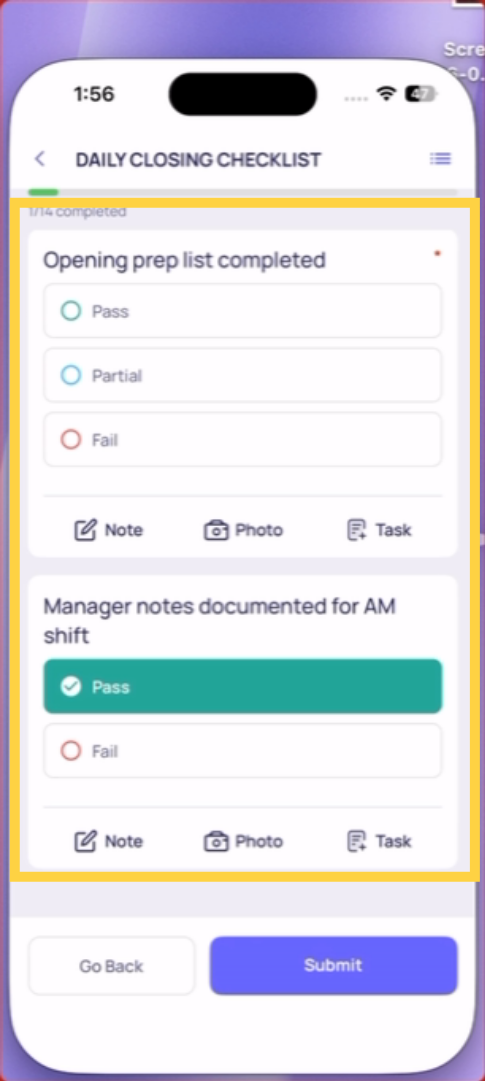 Identify Required Steps