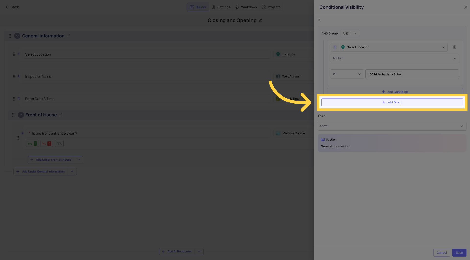 Add Group To Operation