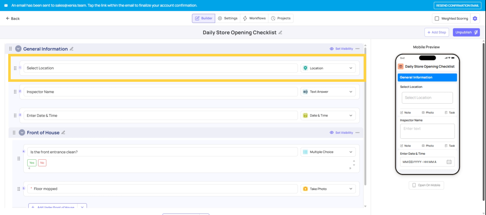 Ensure Location-Based Visibility