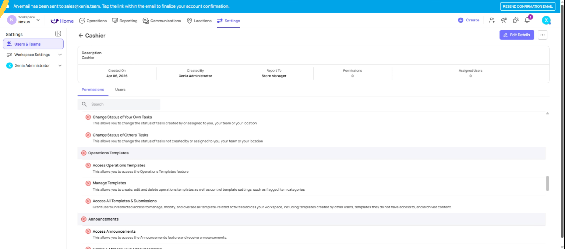 Check Access Operation Templates Permission