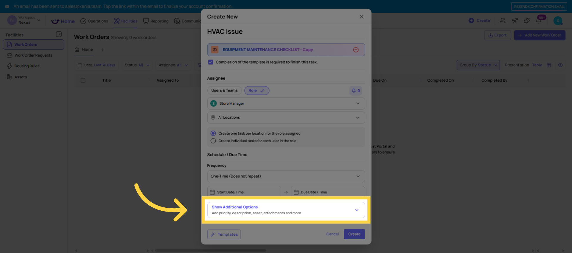 Show Additional Options