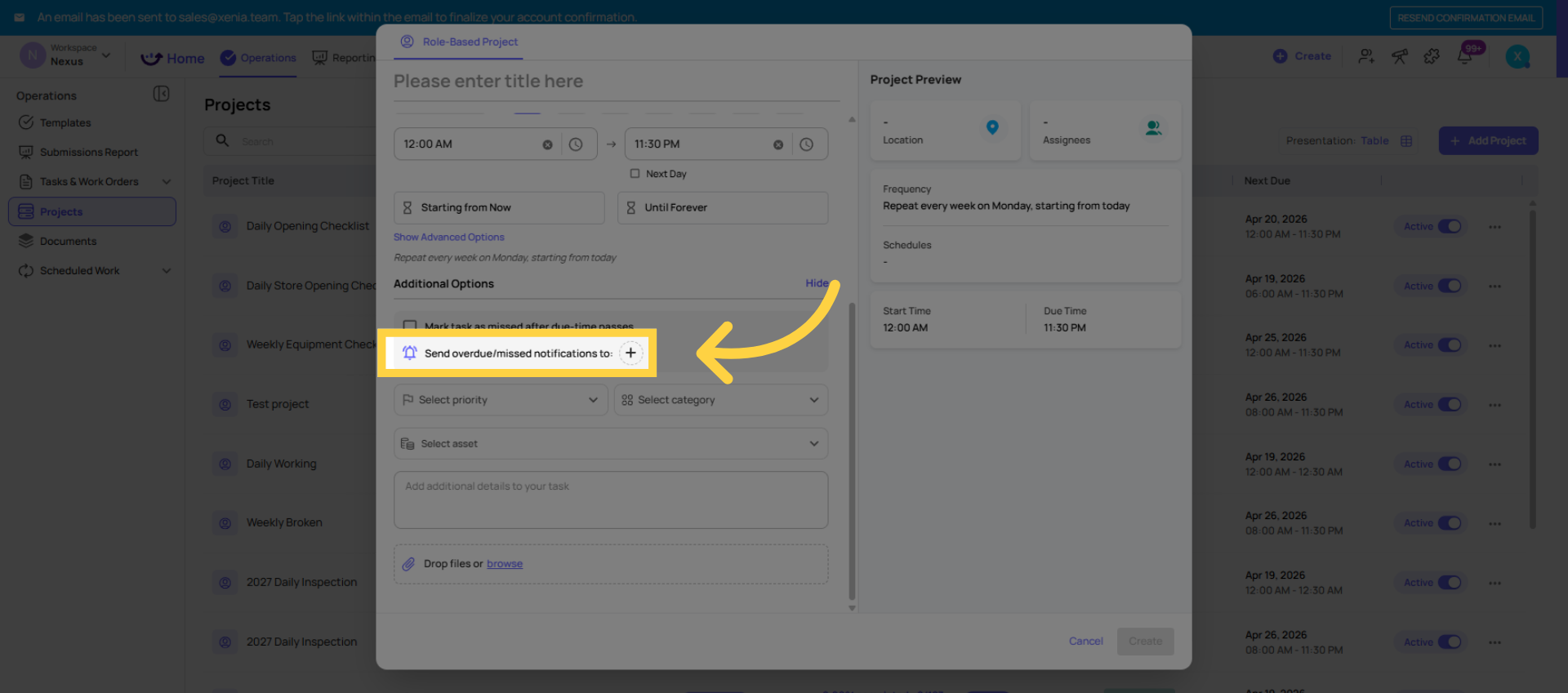 Open Notification Settings