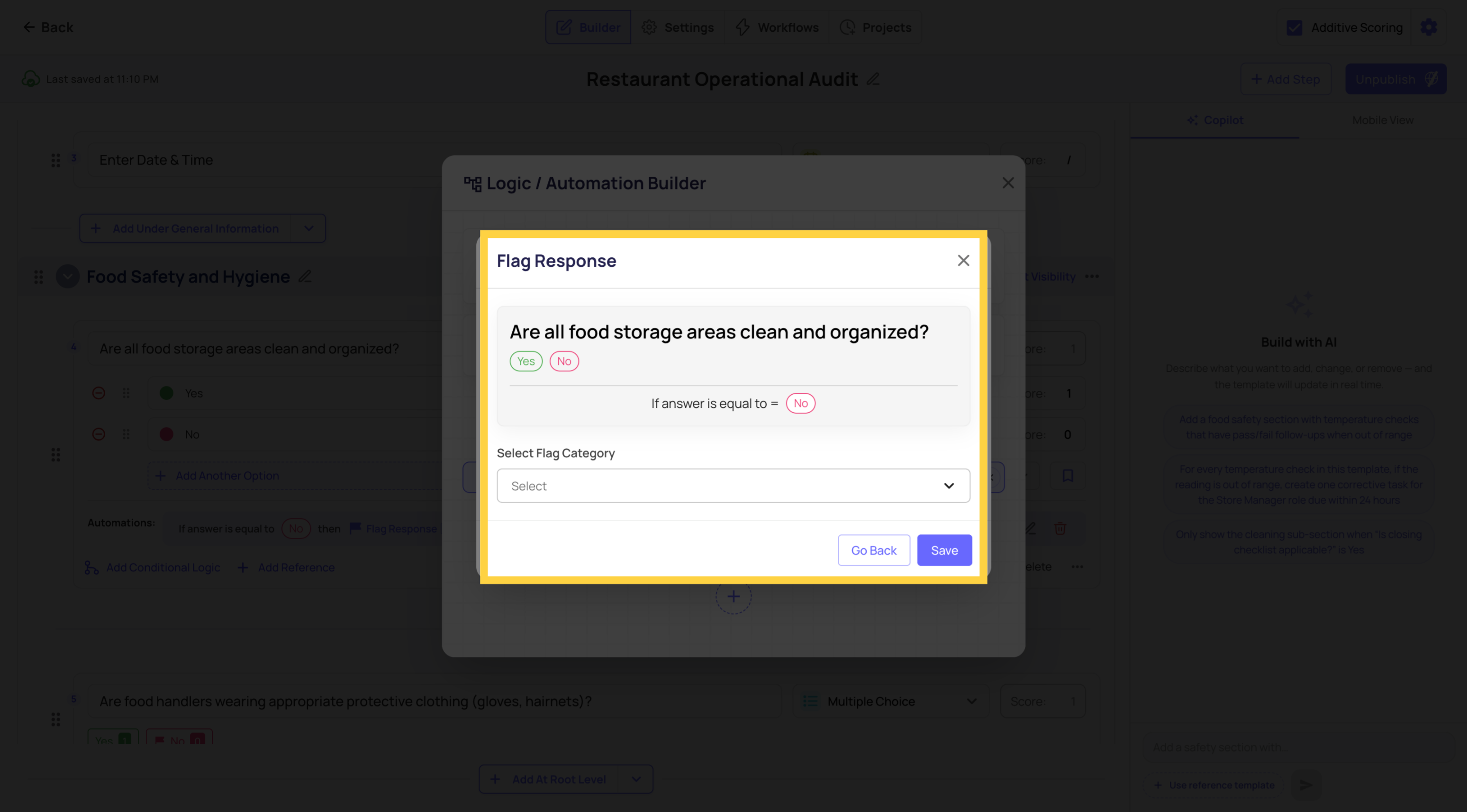Open Selection Menu