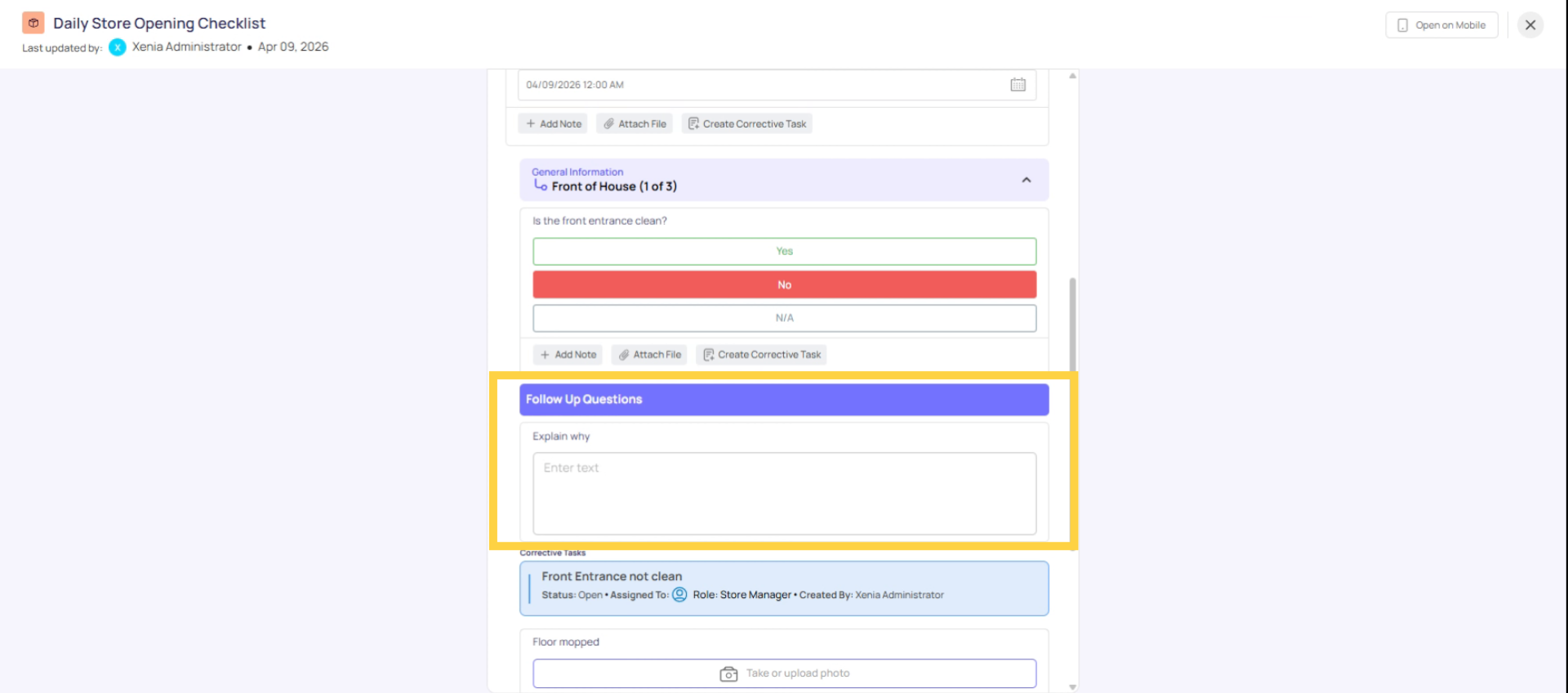 Explain Post-Task Follow-Up Questions