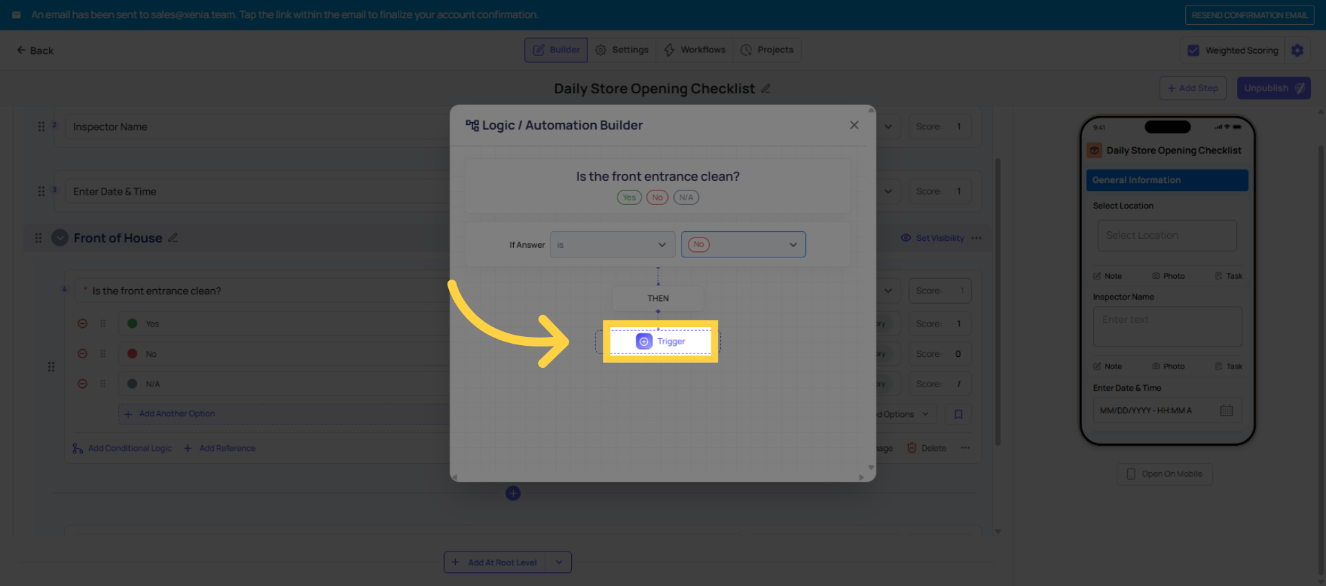 Click Trigger Button
