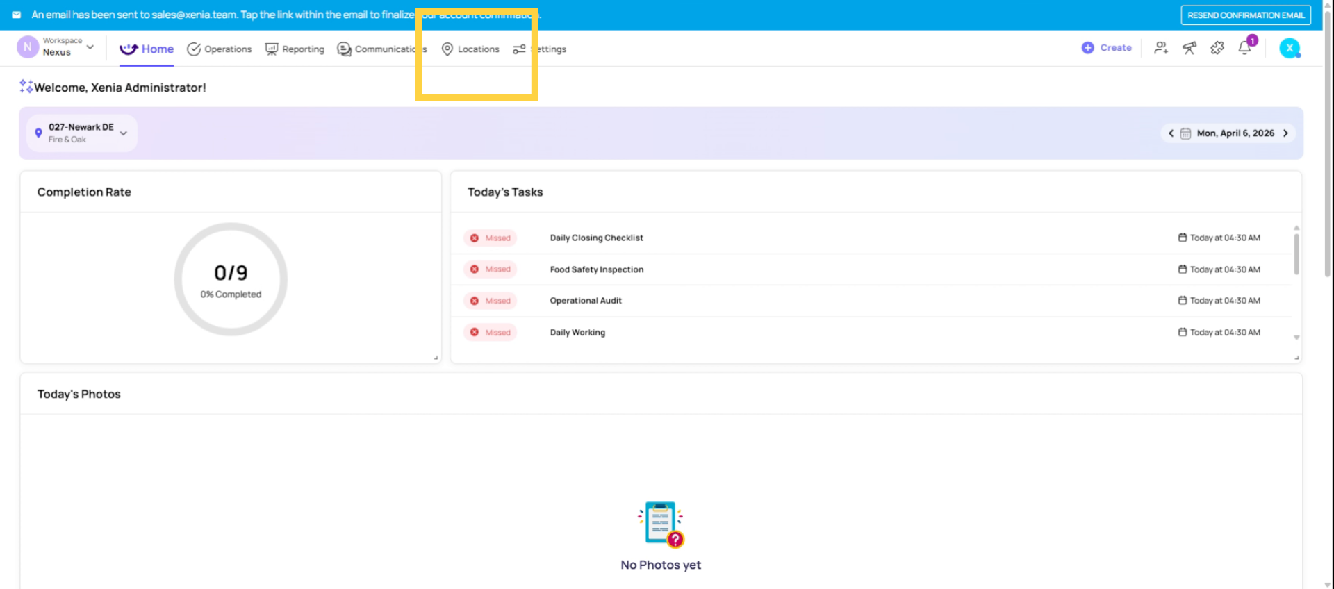 Set Up Location Hierarchy