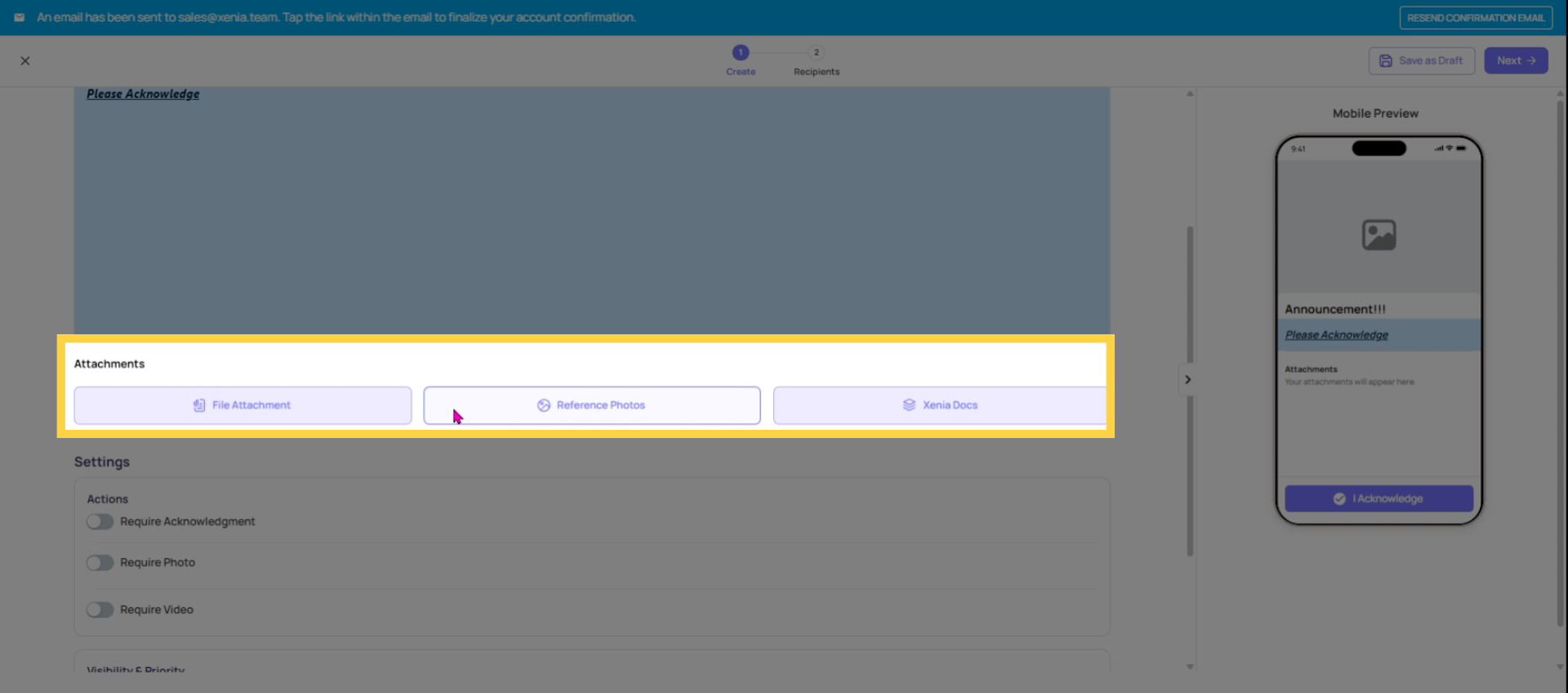 Attach Files And Photos