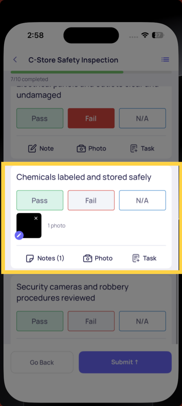 Review Inspection Summary