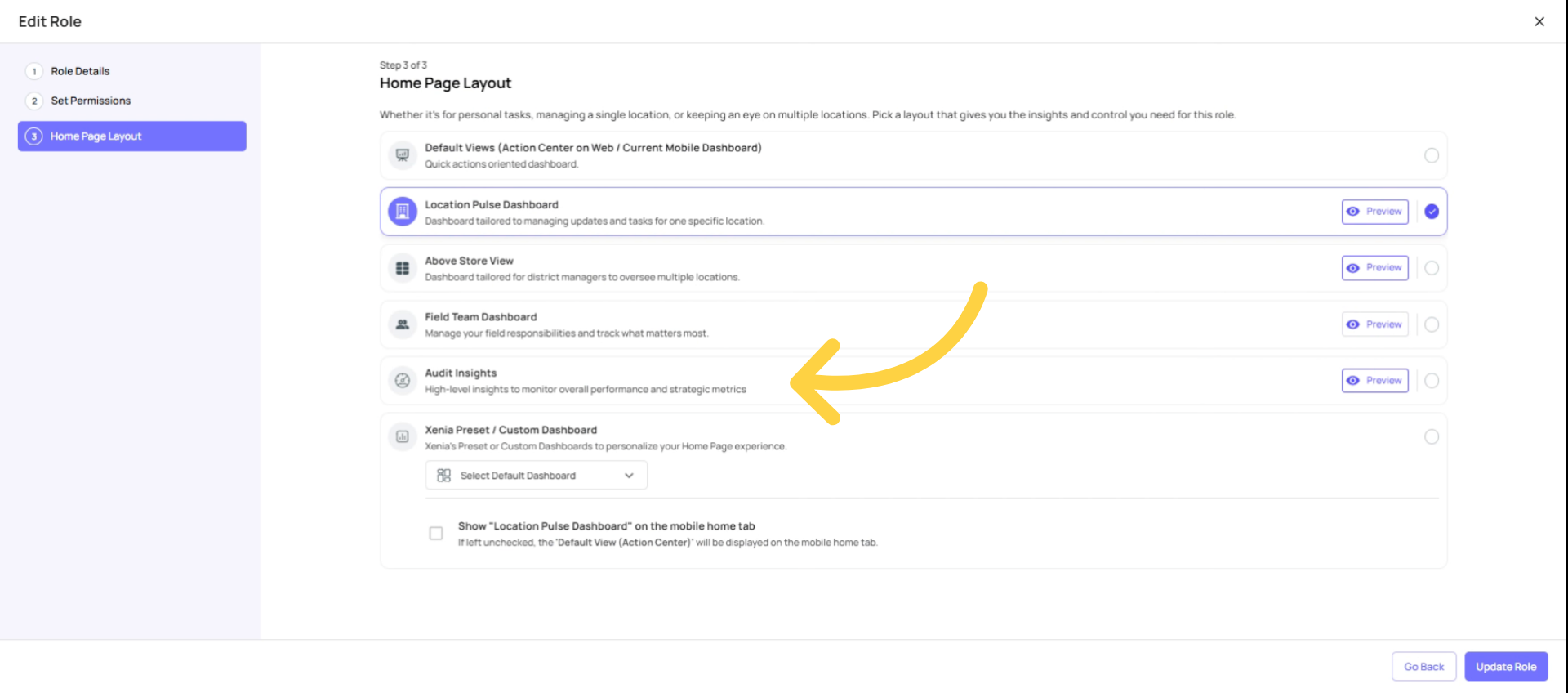 Audit Insights Dashboard Purpose