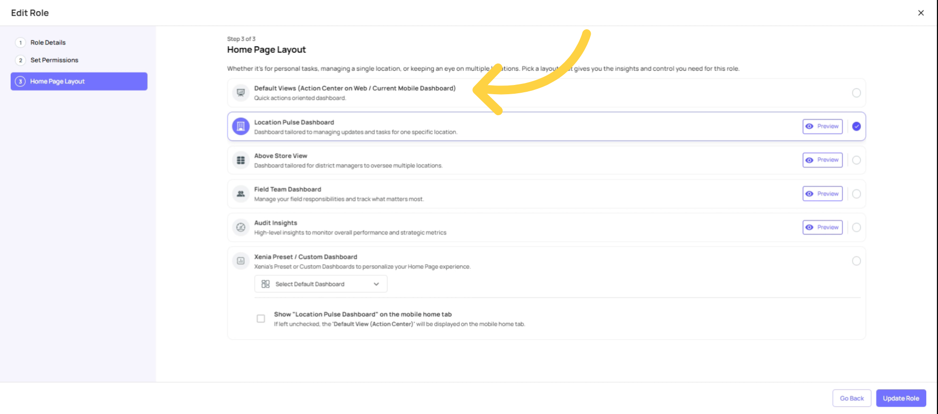 Default View Description And Users