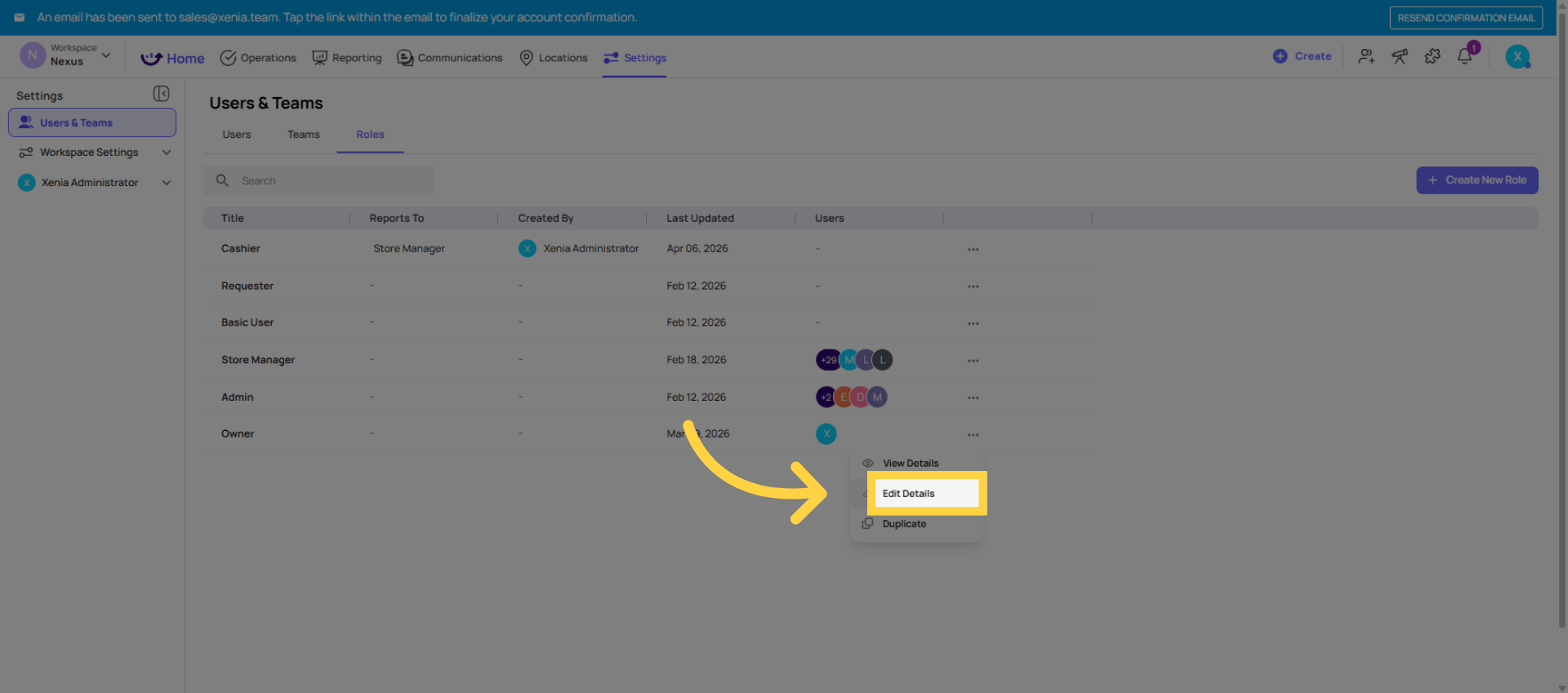 Click Edit Details Button
