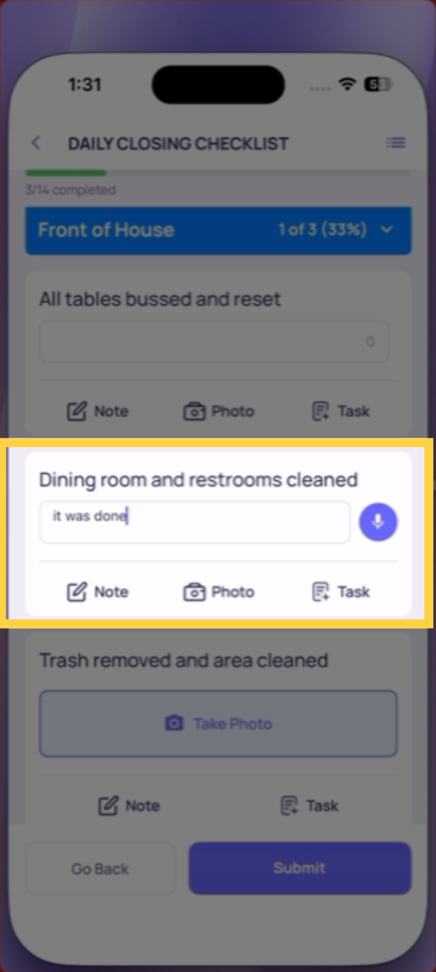 Fill Text Field Step