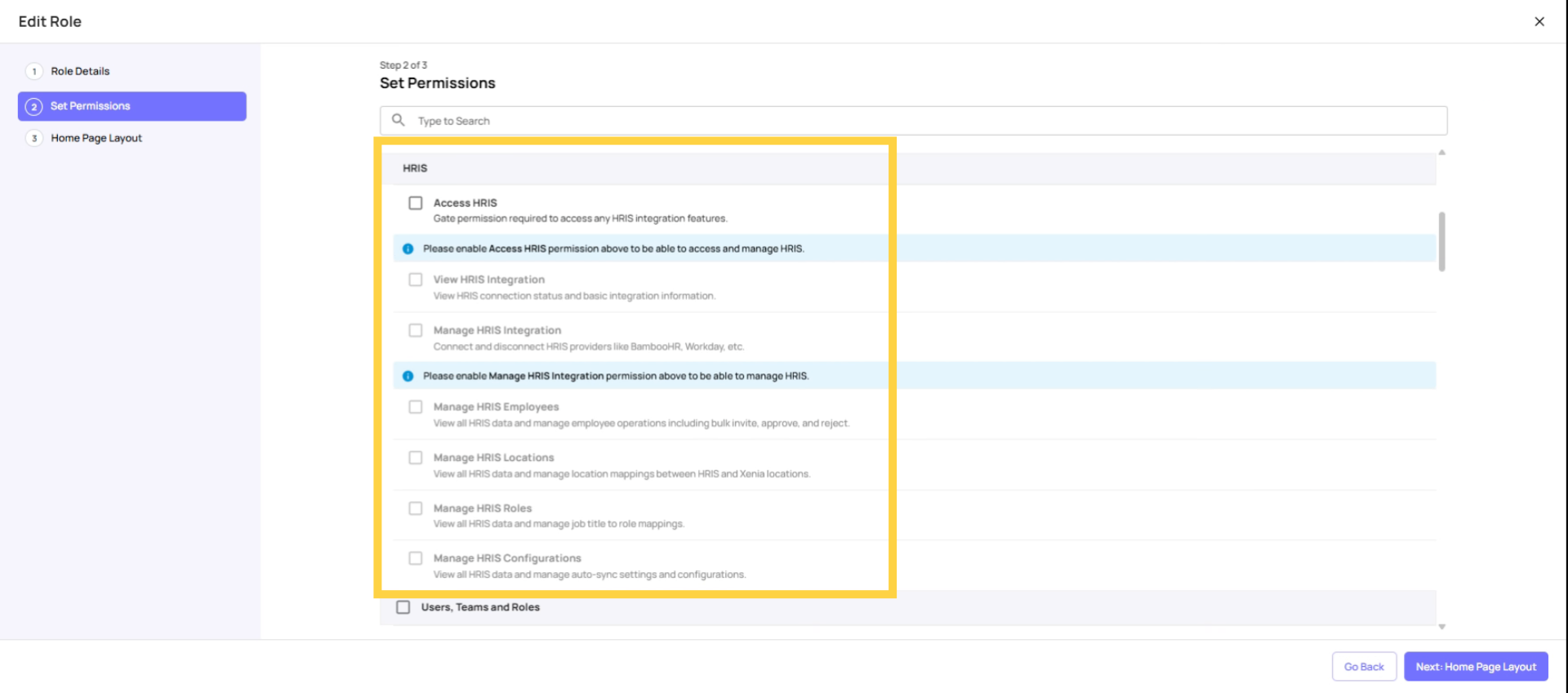 Restrict HRIS Permissions to Admins and Managers