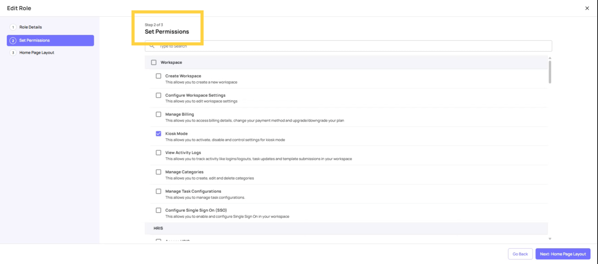 Overview of Key Role Permissions