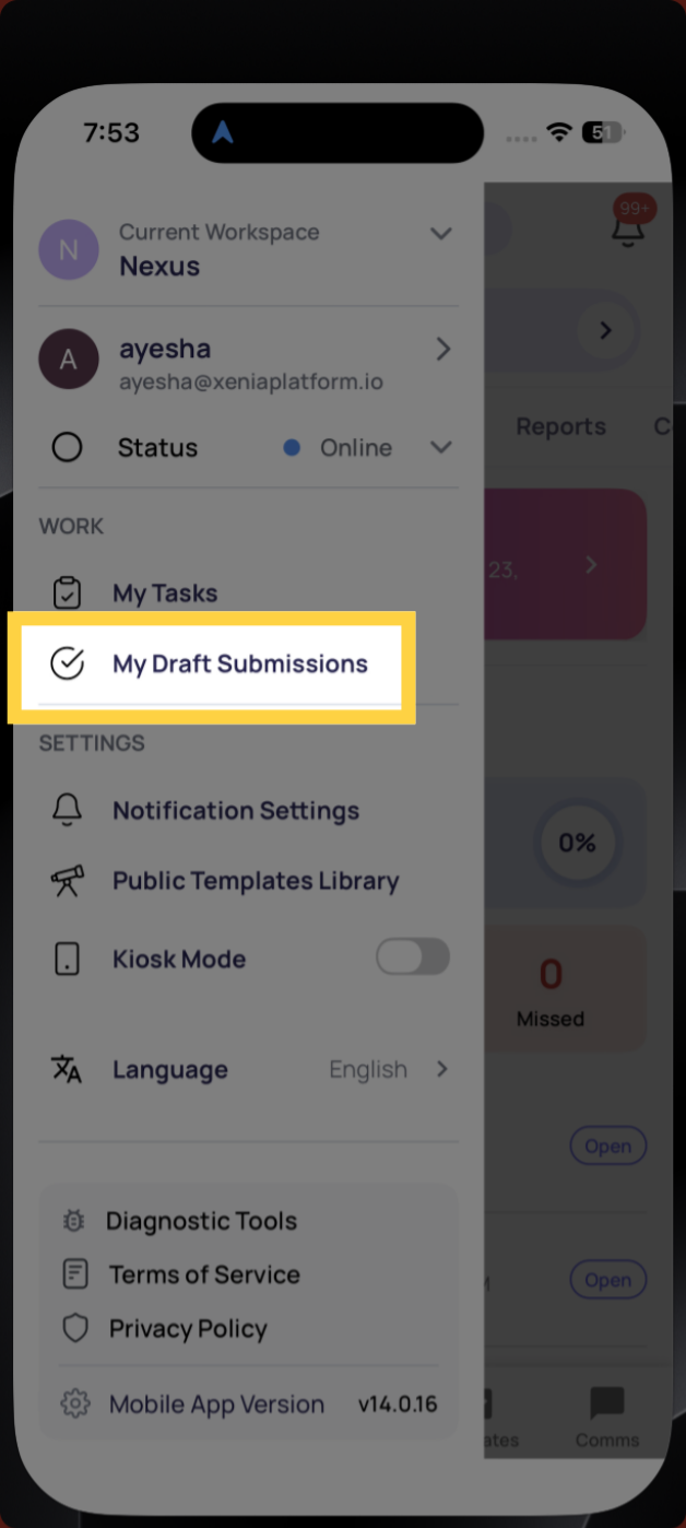 Access Draft Submissions