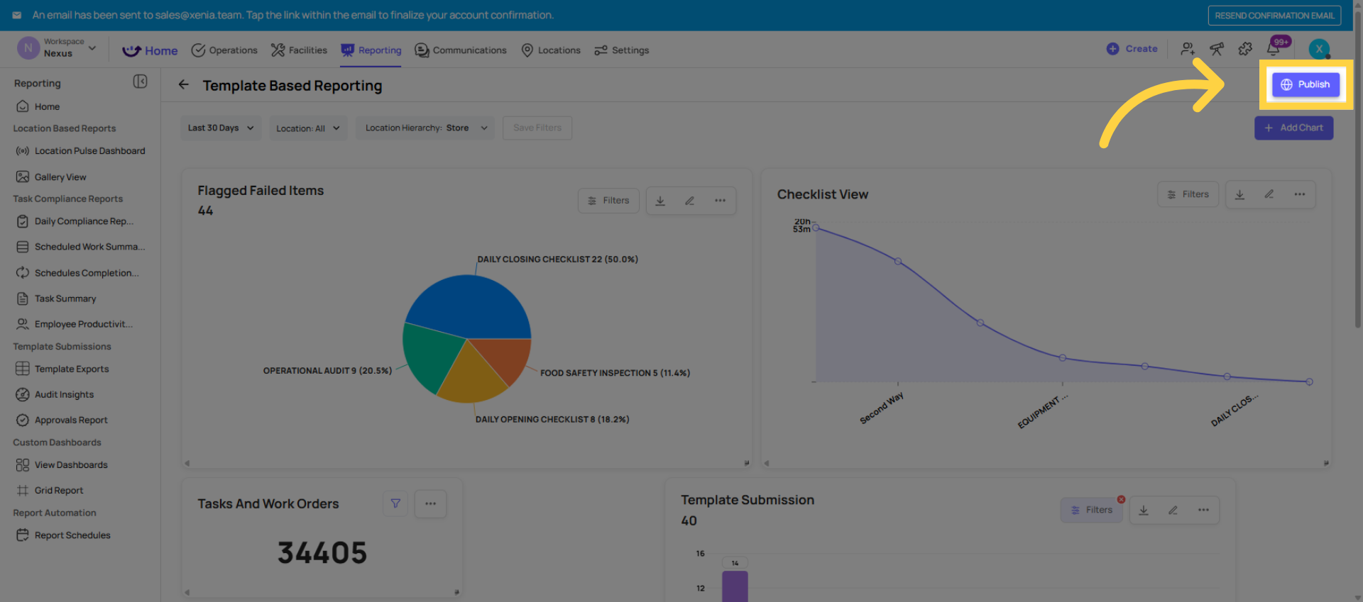 Publish Dashboard