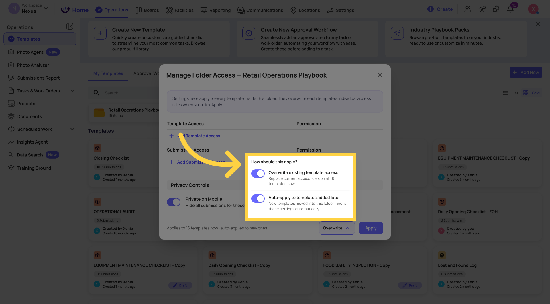 Open Application Settings