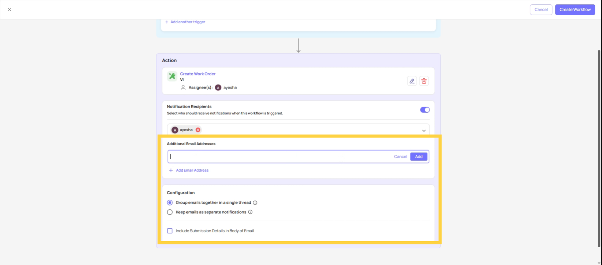 Set Email Grouping Preferences