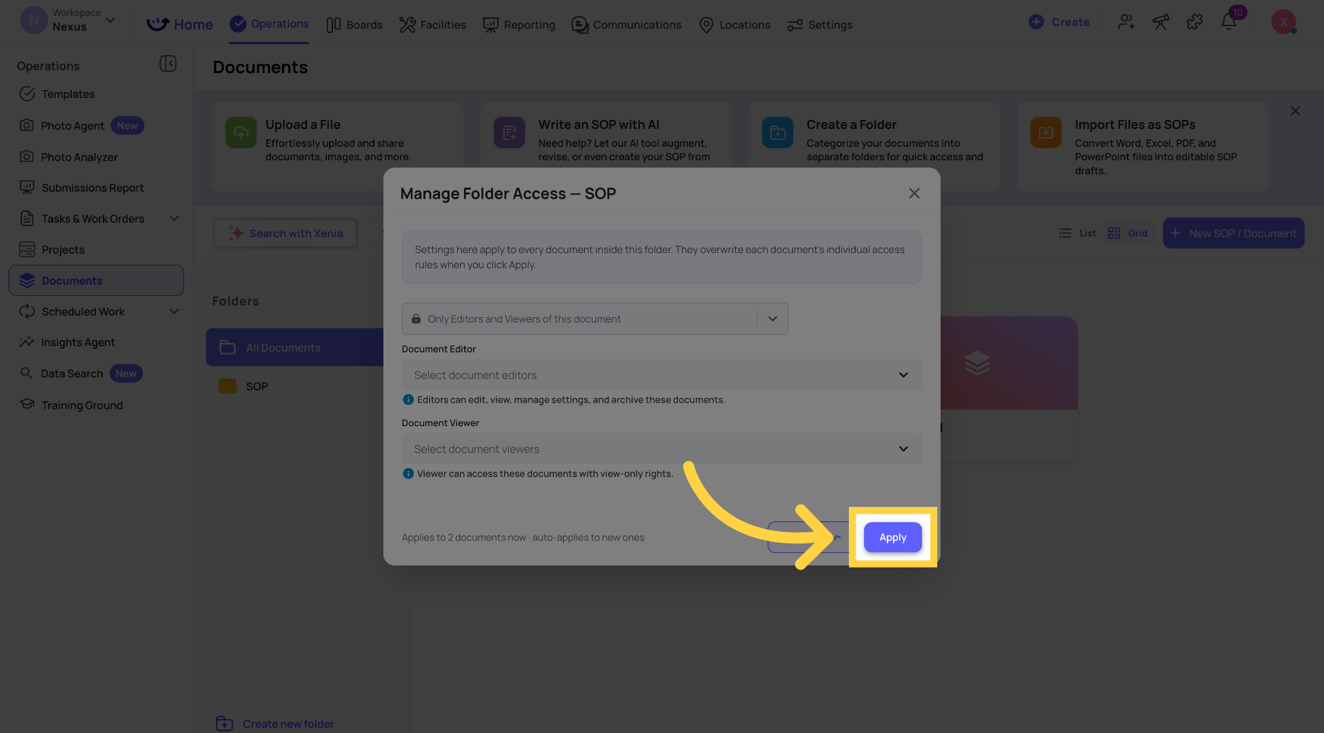 Apply Access Changes