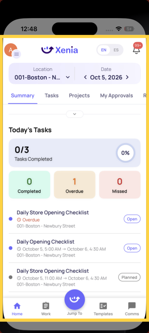 Open iPhone Mirroring Menu