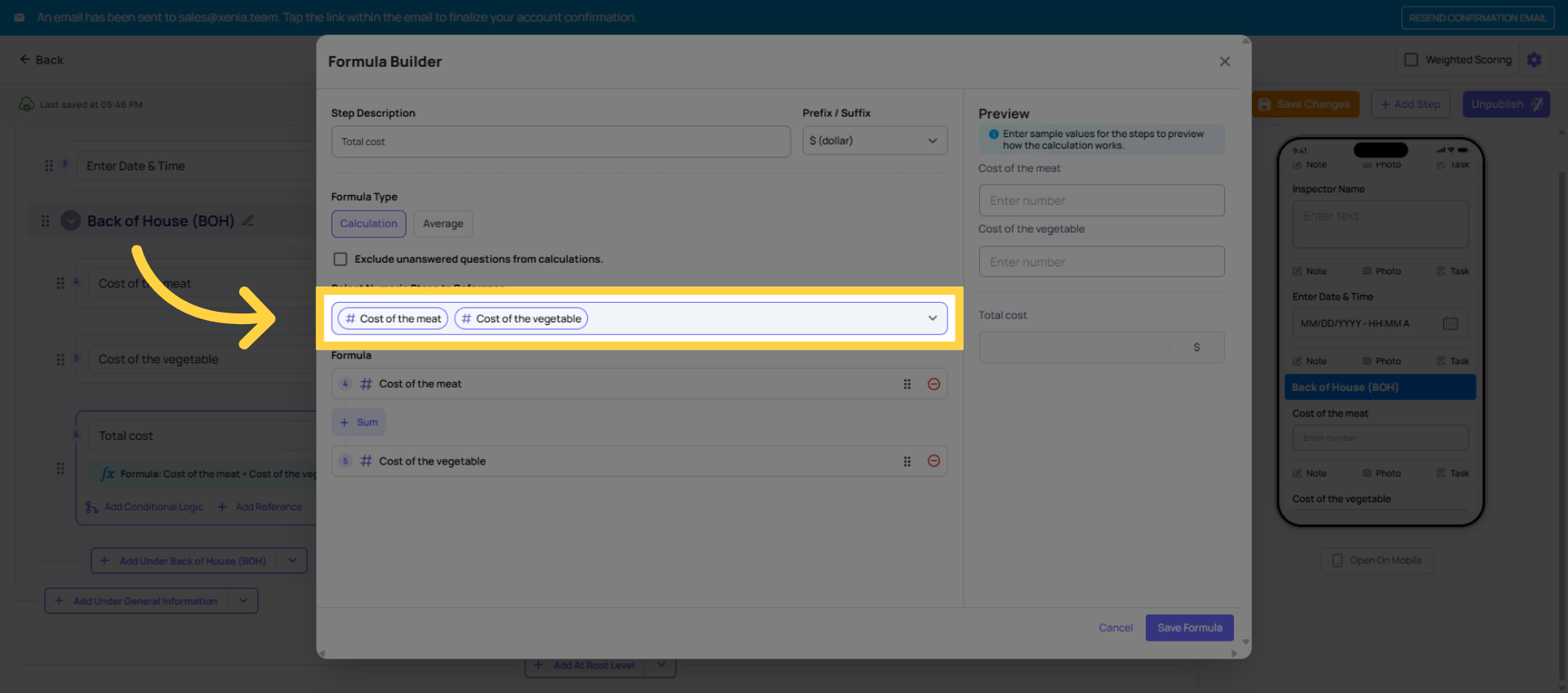 Select Reference Steps