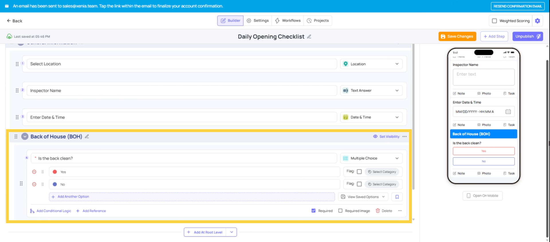 Use Multiple Choice Step