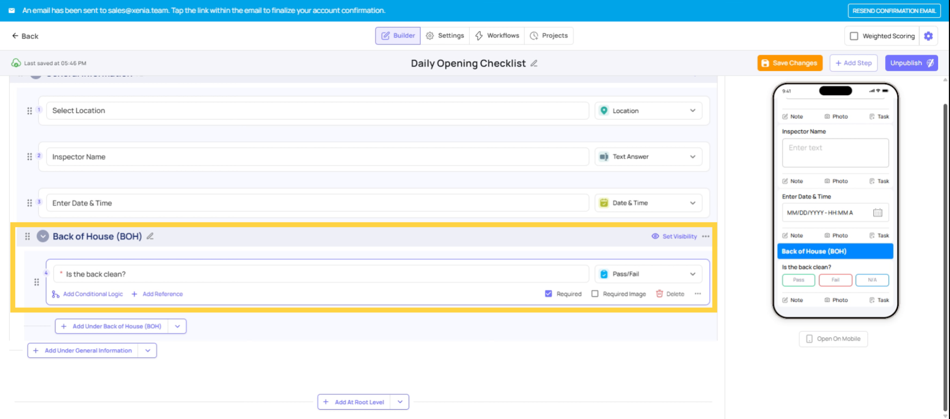 Apply Pass-Fail Step