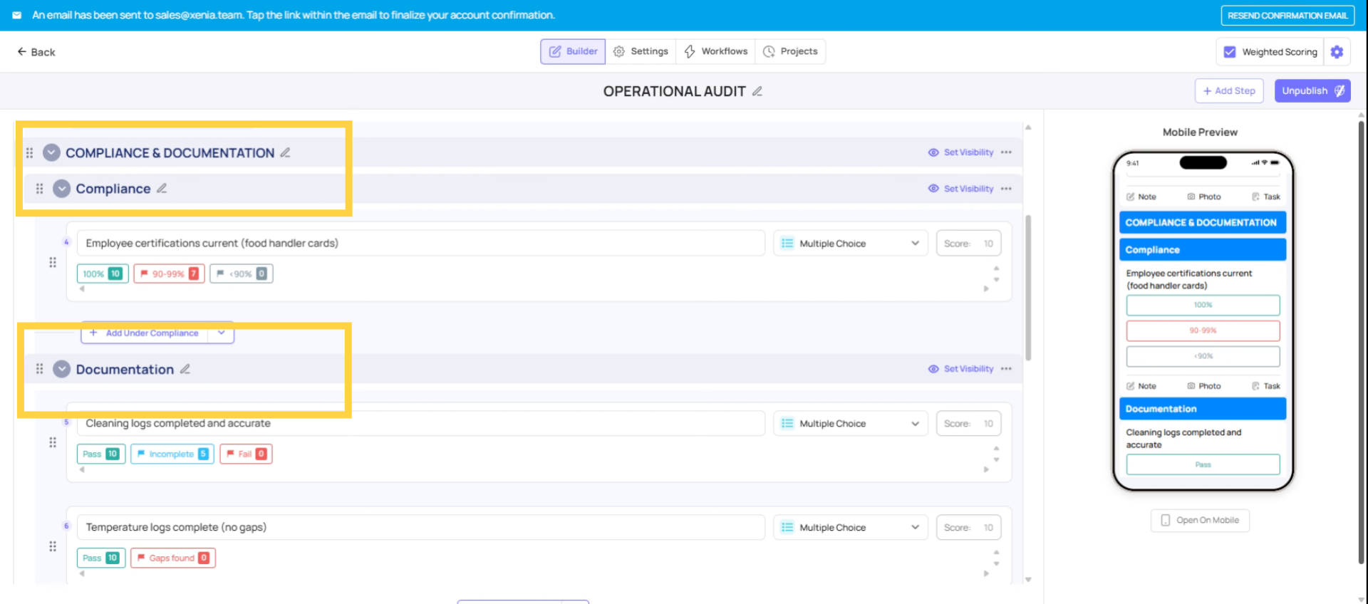 Identify Template Sections