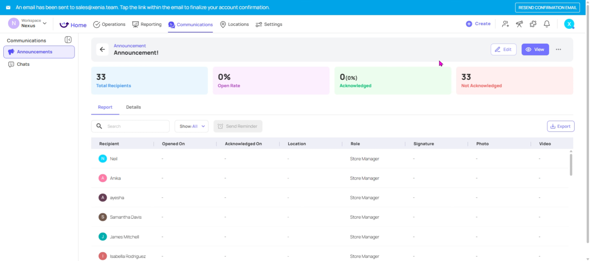 Edit Or Remove Announcement