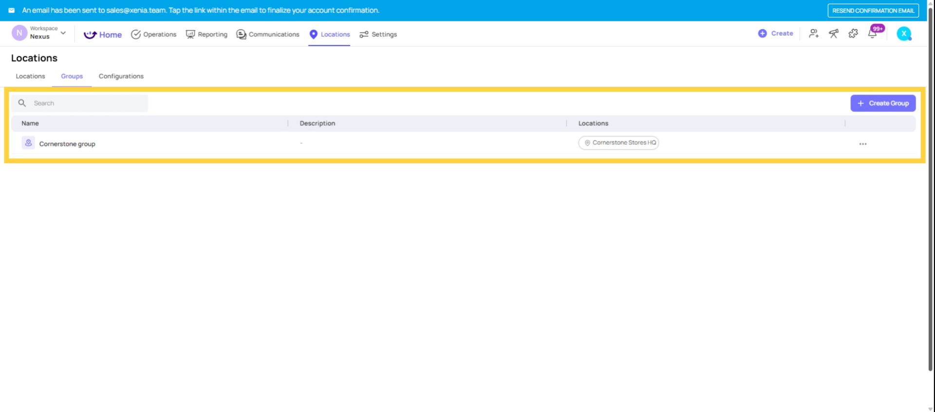 Define Location Groups