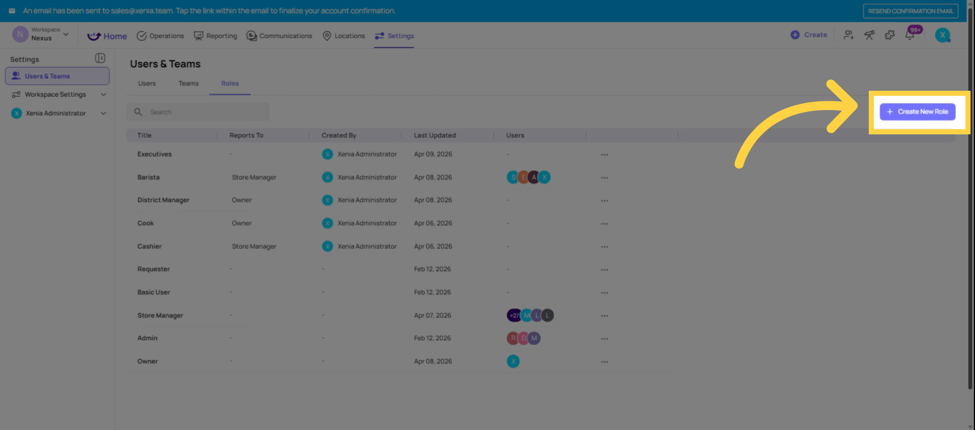 Create HR Manager Role Permissions