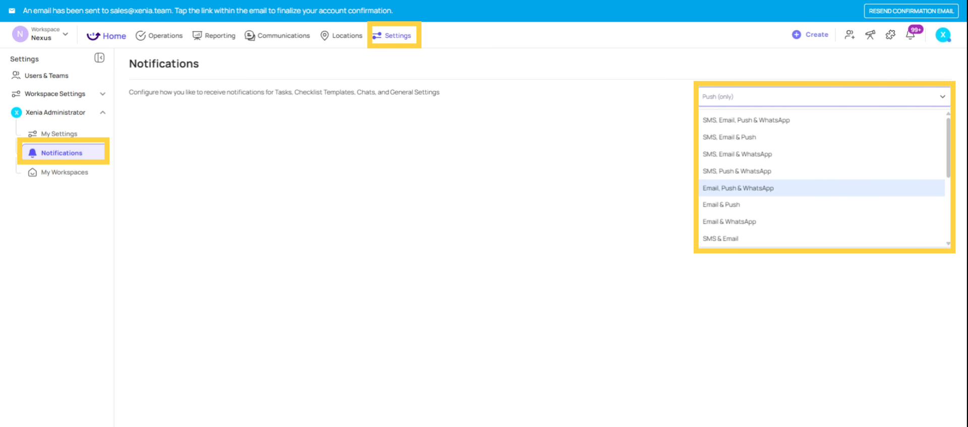Set User Delivery Preferences