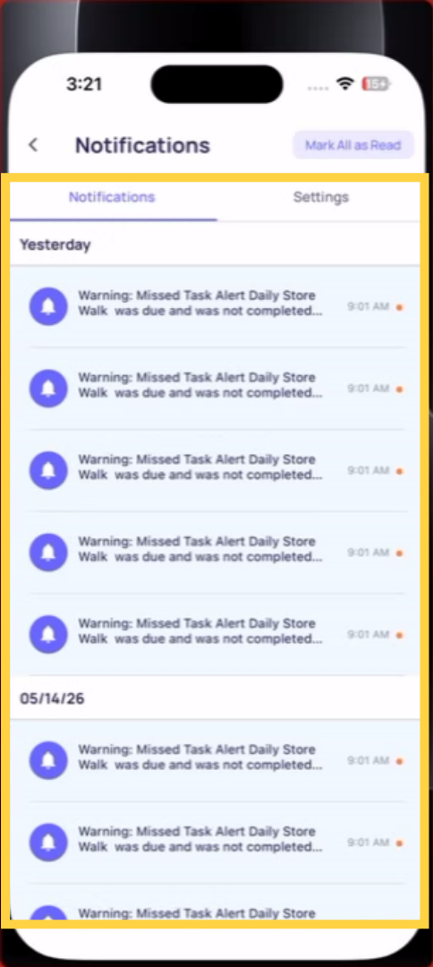 Understand Xenia Notification Behavior