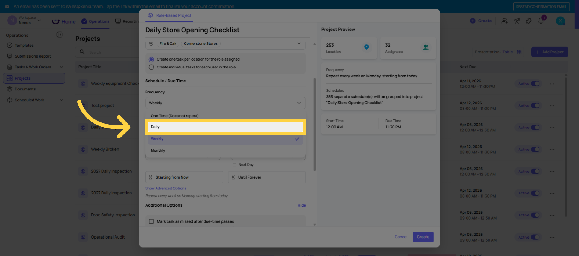 Select Daily Cadence