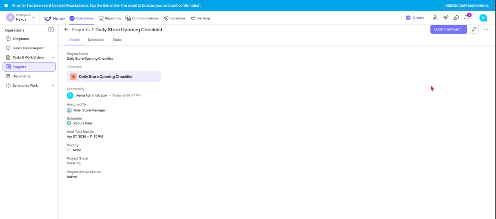 Manage Project Post Launch