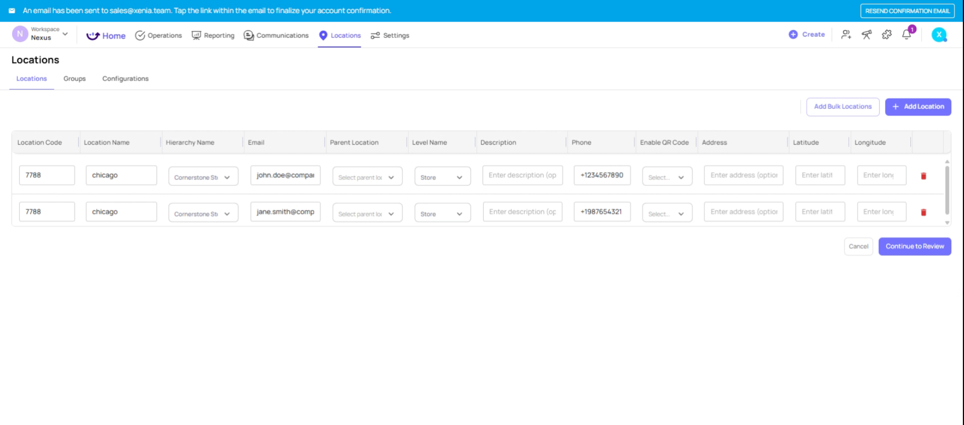Review Import Validation