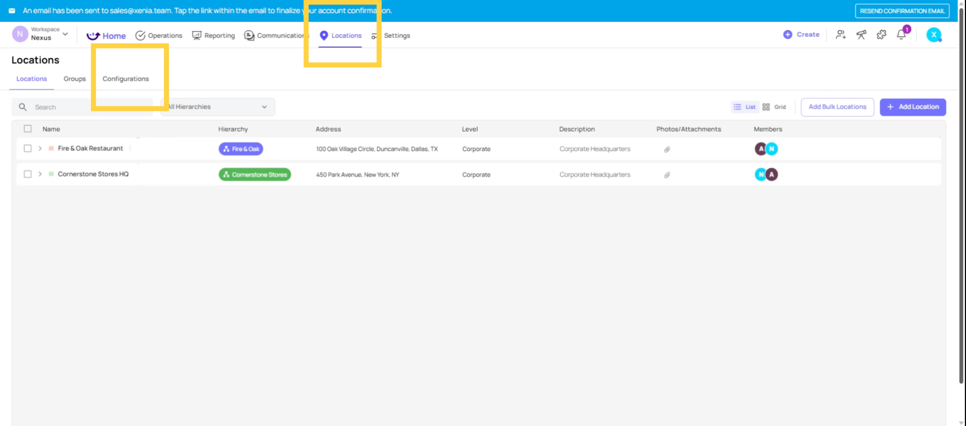 Configure Hierarchy Levels
